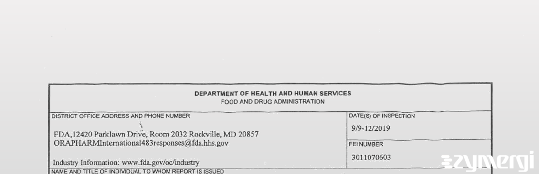 FDANews 483 Jiangsu Grand Xinyi Pharmaceutical Co., Ltd Sep 12 2019 top