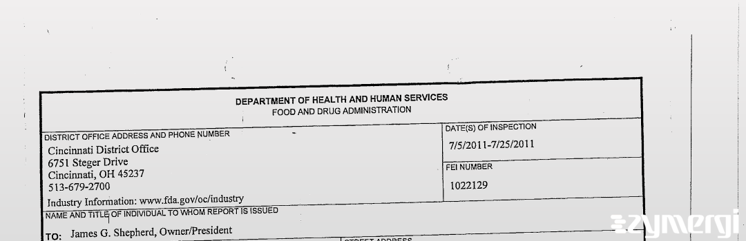 FDANews 483 KBD, Inc. Jul 25 2011 top