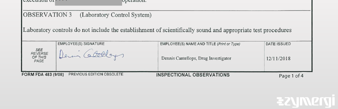 Dennis Cantellops Paite FDA Investigator Cantellops Paite, Dennis FDA Investigator 