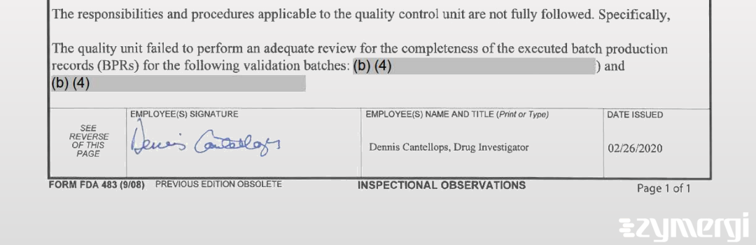 Dennis Cantellops Paite FDA Investigator Cantellops Paite, Dennis FDA Investigator 