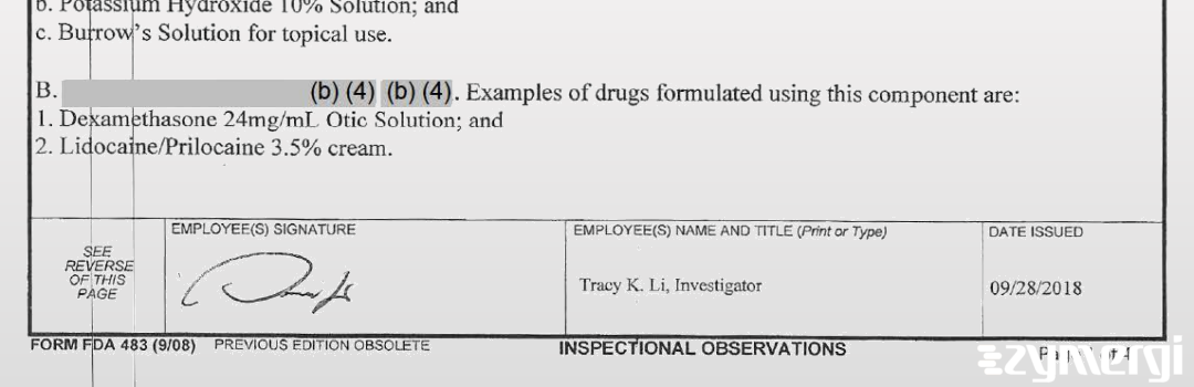 Tracy K. Li FDA Investigator