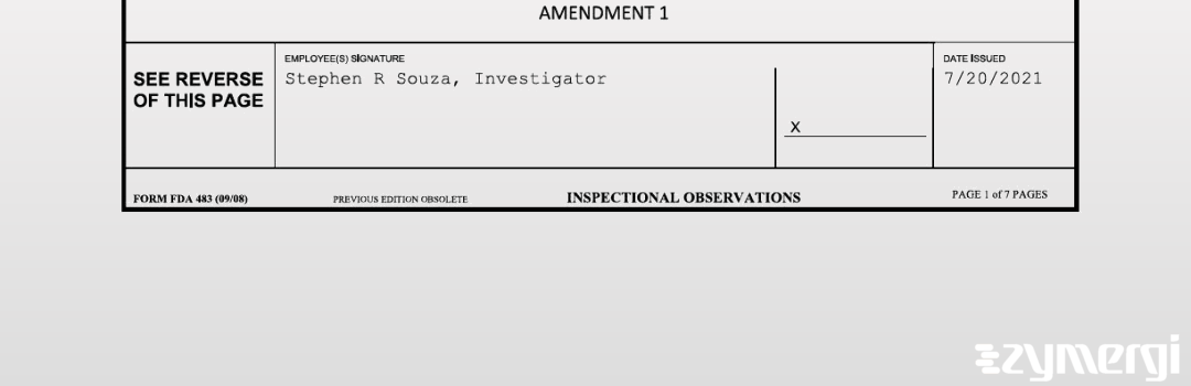 Stephen R. Souza FDA Investigator 