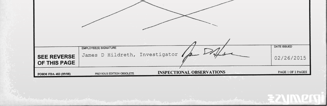 James D. Hildreth FDA Investigator