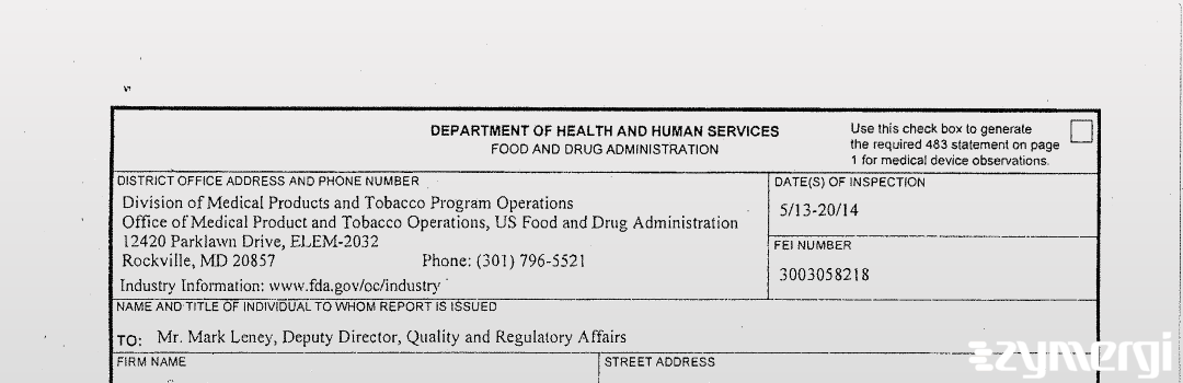 FDANews 483 MassBiologics May 20 2014 top