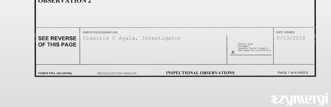 Dianiris C. Ayala FDA Investigator 