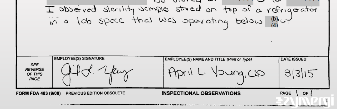 April L. Young FDA Investigator