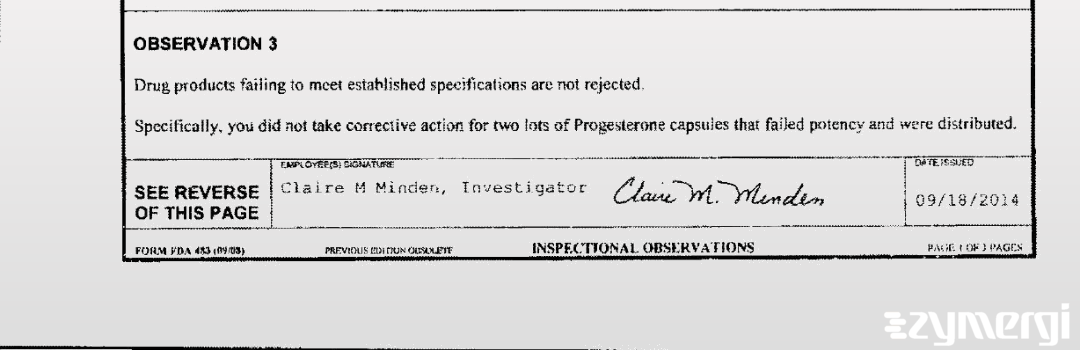 Claire M. Minden FDA Investigator