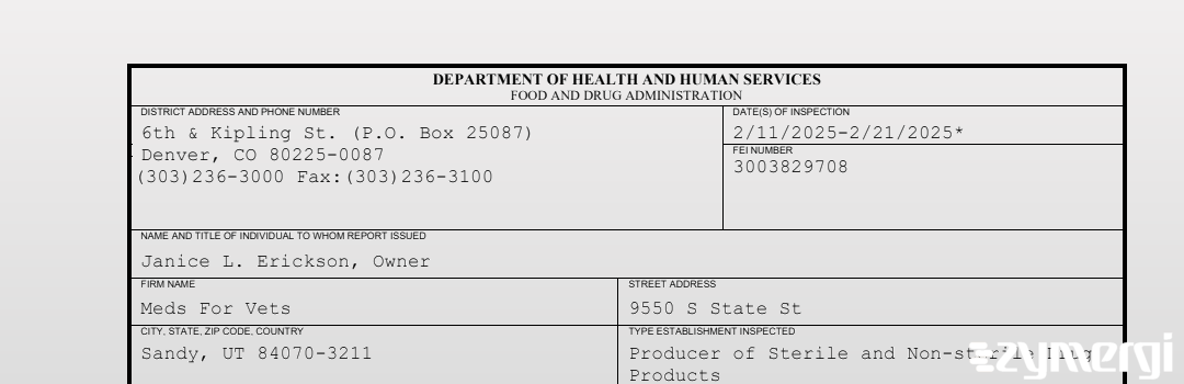 FDANews 483 Meds For Vets Feb 21 2025 top