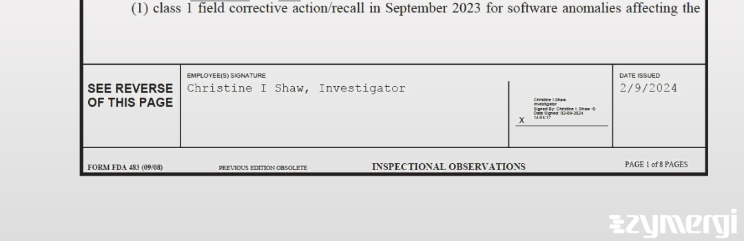 Christine I. Shaw FDA Investigator