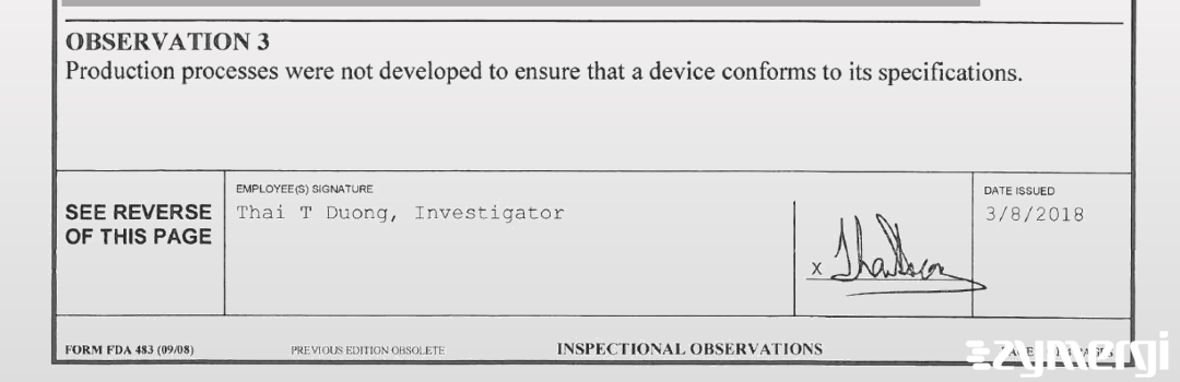 Thai T. Duong FDA Investigator