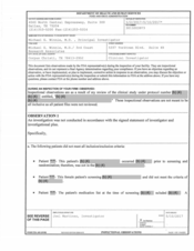 FDAzilla FDA 483 Michael G. Winnie, M.D./ 3rd Coast Research A | 2017