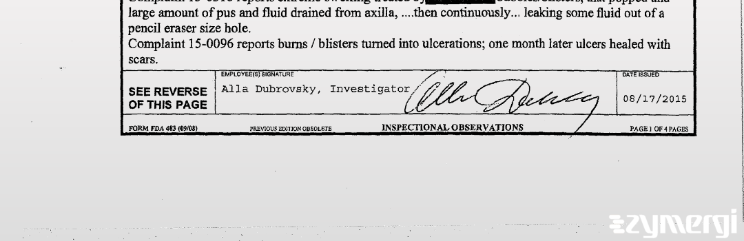 Alla Dubrovsky FDA Investigator