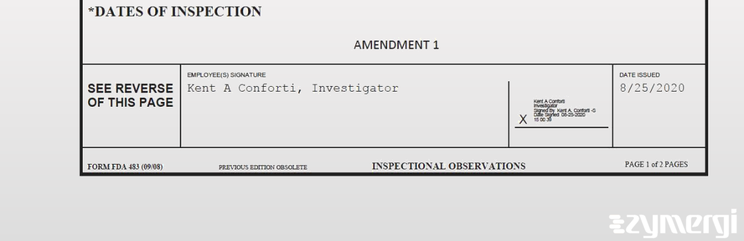 Kent A. Conforti FDA Investigator 