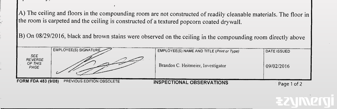 Brandon C. Heitmeier FDA Investigator