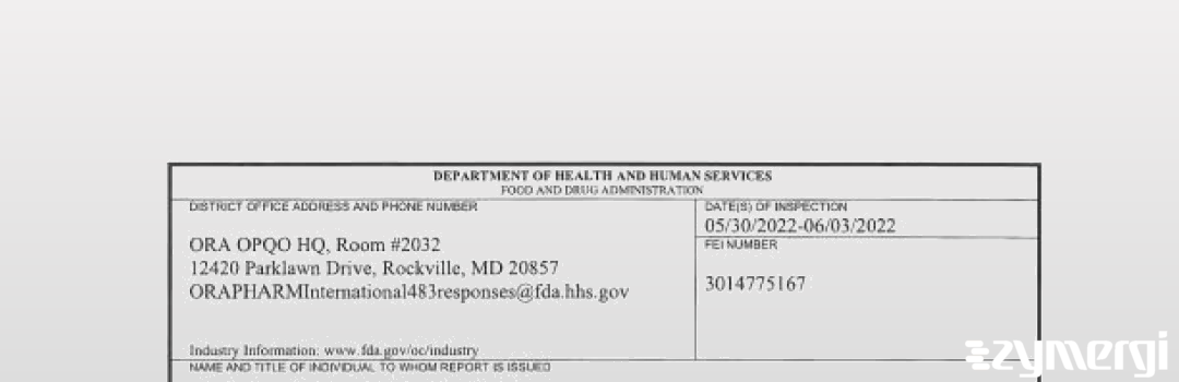 FDANews 483 MSN Life Sciences Private Limited, Unit III Jun 3 2022 top