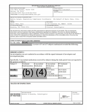 FDAzilla FDA 483 Naoto Ueno, M.D, Houston | July 2022