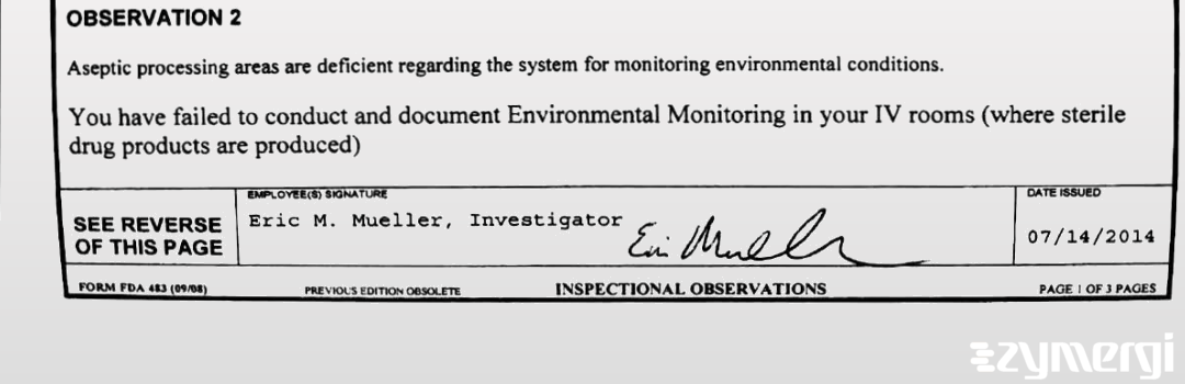 Eric M. Mueller FDA Investigator