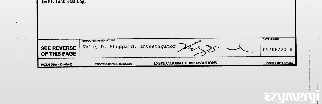 Kelly D. Sheppard FDA Investigator