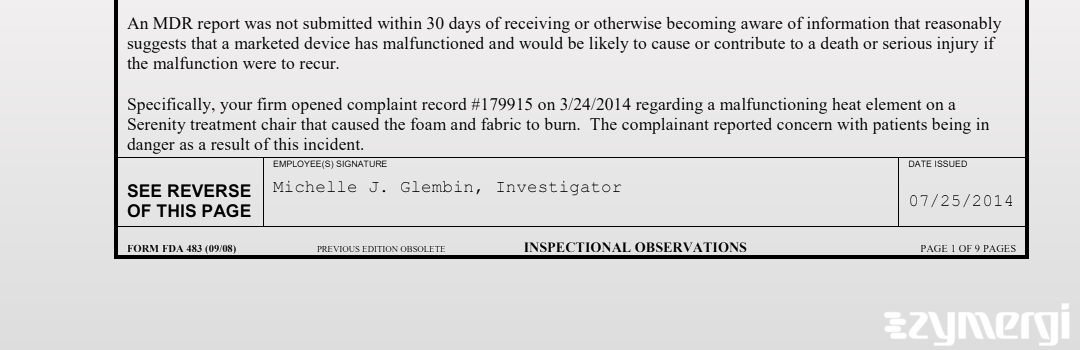 Michelle J. Glembin FDA Investigator 