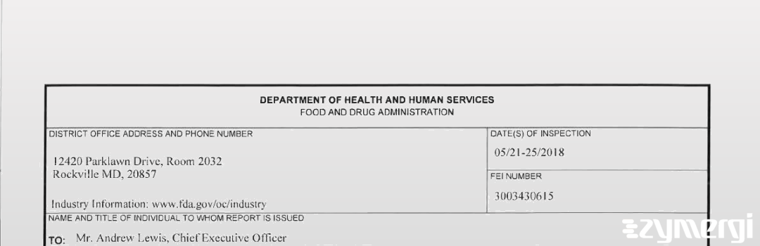 FDANews 483 New Zealand Pharmaceutical Ltd. May 25 2018 top