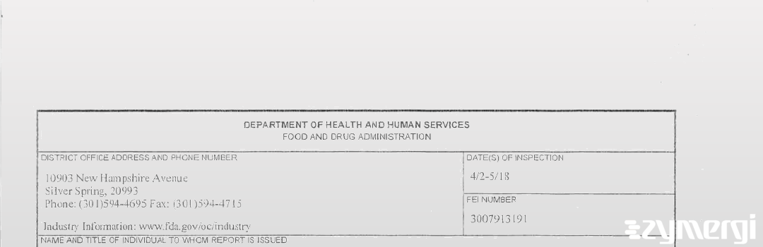 FDANews 483 NINGBO HECAI MEDICAL EQUIPMENT CO. LTD. Apr 5 2018 top