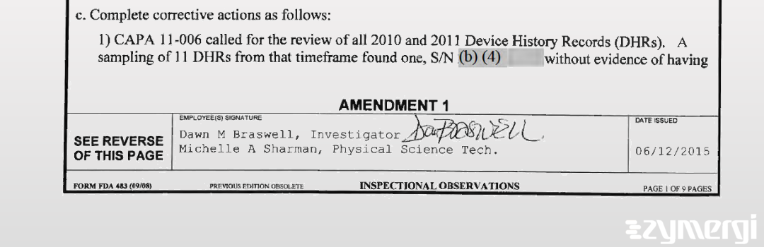 Dawn M. Braswell FDA Investigator 