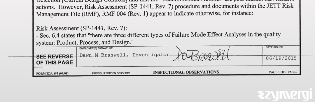 Dawn M. Braswell FDA Investigator