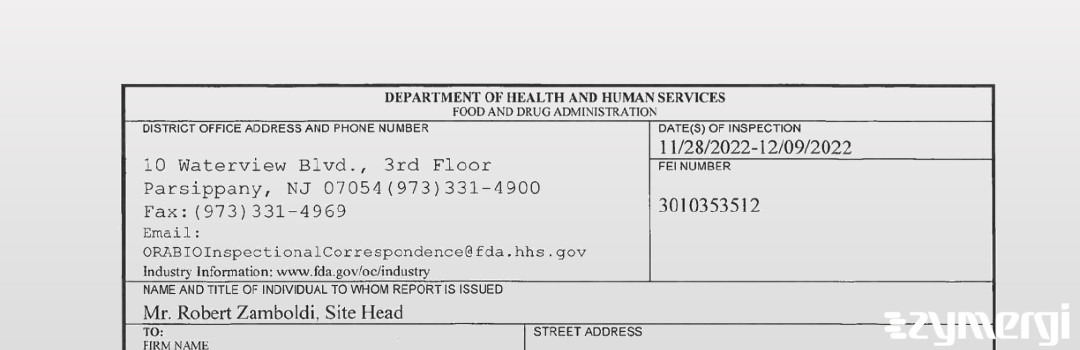 FDANews 483 Novartis Pharmaceuticals Corporation Dec 9 2022 top