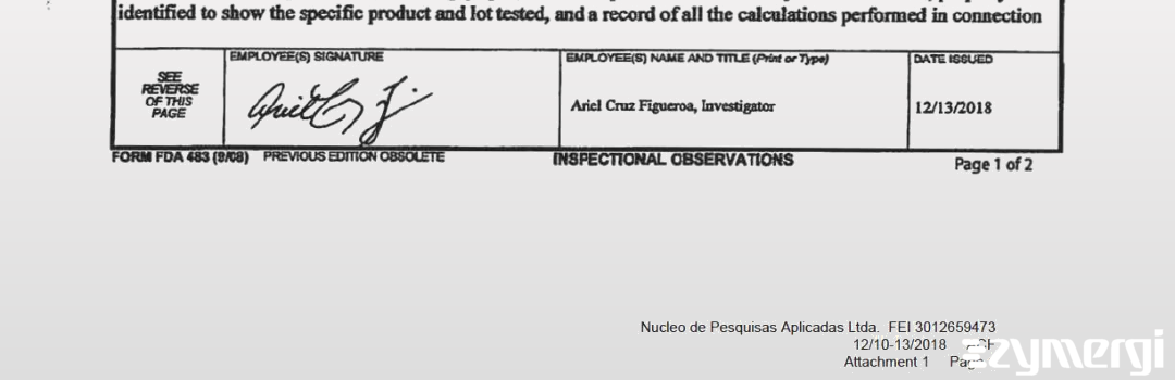 Ariel Cruz Figueroa FDA Investigator Cruz Figueroa, Ariel FDA Investigator 