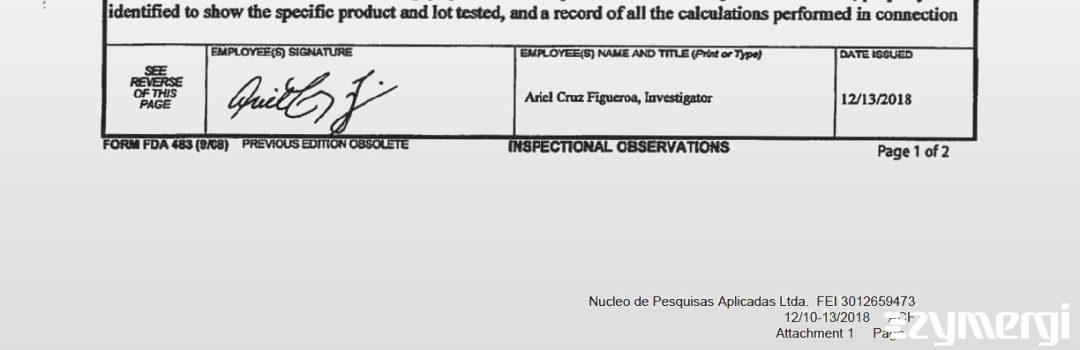 Ariel Cruz Figueroa FDA Investigator
