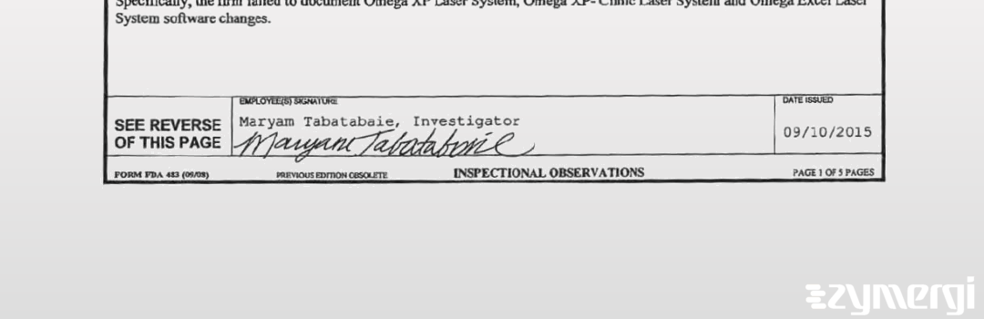 Maryam Tabatabaie FDA Investigator