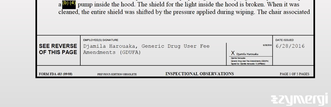 Djamila Harouaka FDA Investigator 