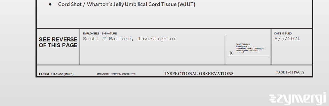 Scott T. Ballard FDA Investigator 