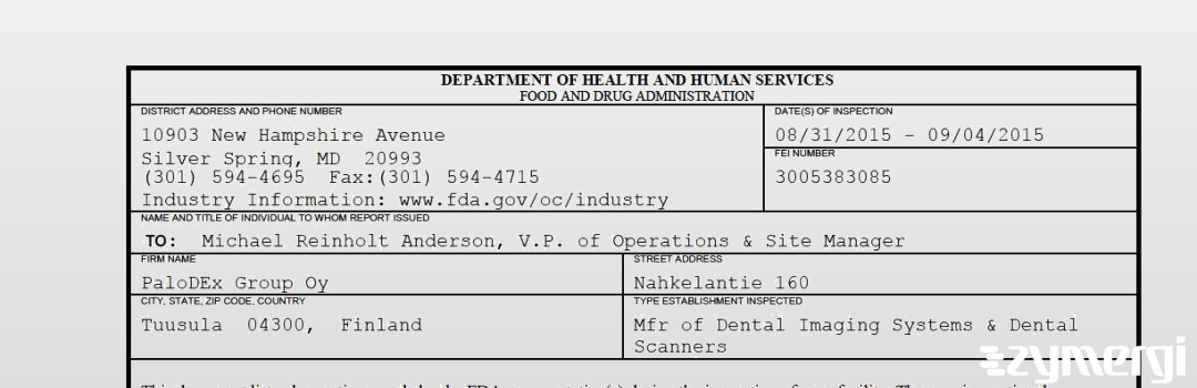 FDANews 483 Palodex Group Oy Sep 4 2015 top