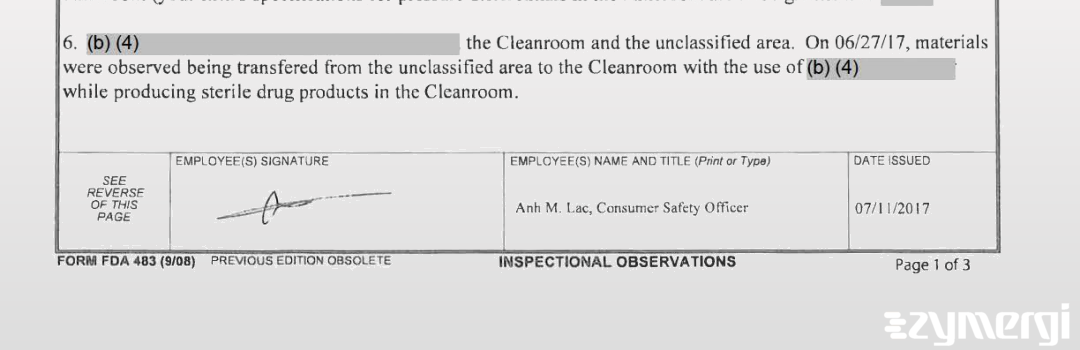 Anh Lac FDA Investigator