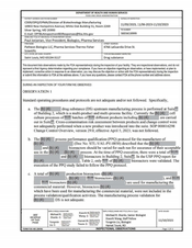 FDAzilla FDA 483 Patheon Biologics, Saint Louis | December 2023