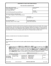 FDAzilla FDA 483 Patheon . - Toronto Region Operations | Apr 2019