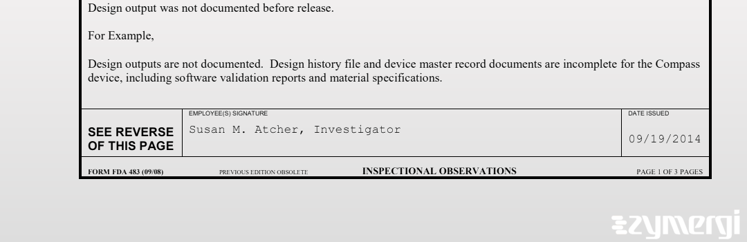 Susan M. Matthias FDA Investigator
