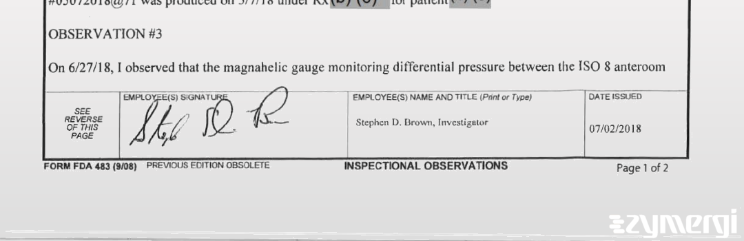 Stephen D. Brown FDA Investigator 