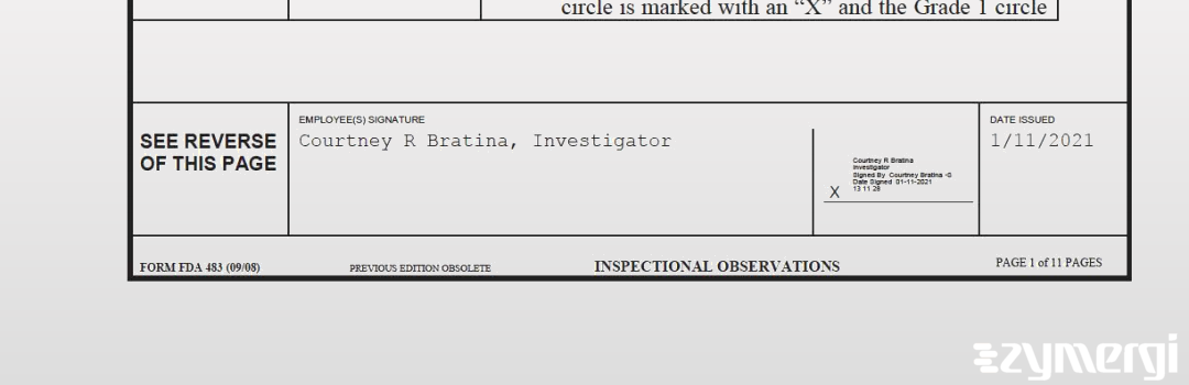 Courtney R. Bratina FDA Investigator