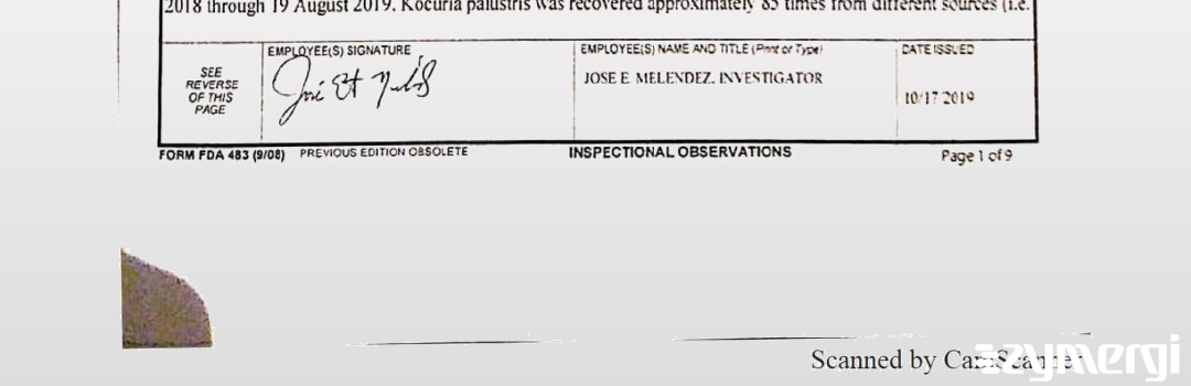 Jose E. Melendez FDA Investigator