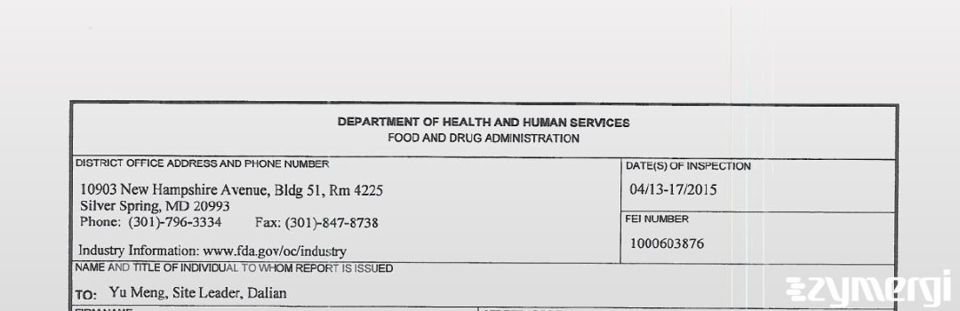 FDANews 483 Pfizer Pharmaceuticlas Ltd Apr 17 2015 top