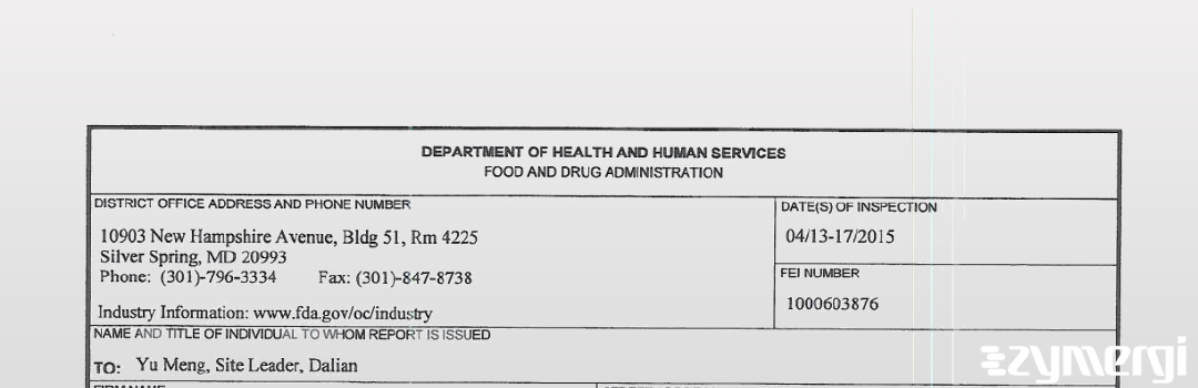 FDANews 483 Pfizer Pharmaceuticlas Ltd Apr 17 2015 top