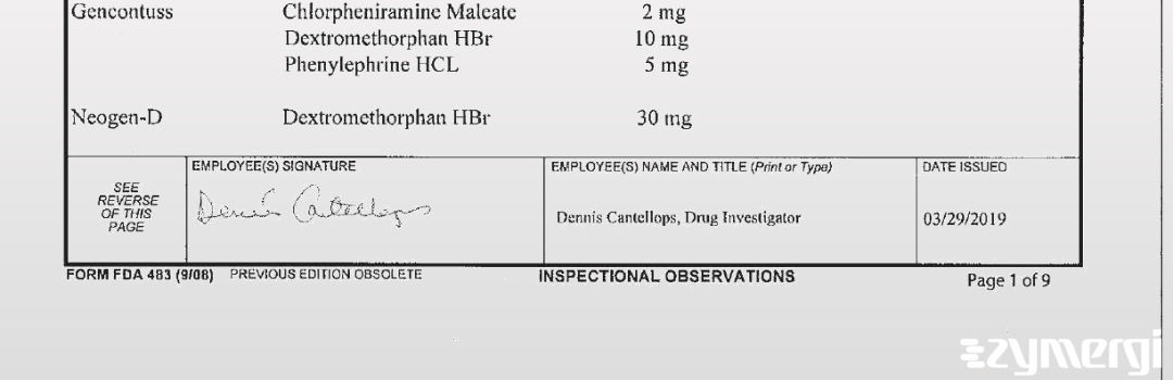 Dennis Cantellops Paite FDA Investigator Cantellops Paite, Dennis FDA Investigator 