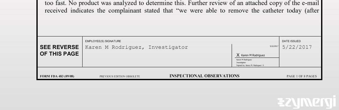 Karen M. Rodriguez FDA Investigator