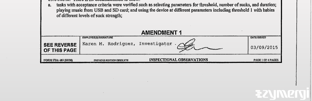 Karen M. Rodriguez FDA Investigator