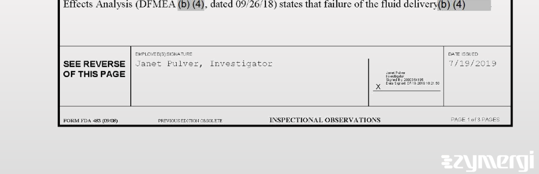 Janet Pulver FDA Investigator