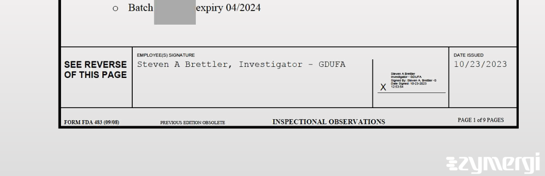 Steven A. Brettler FDA Investigator