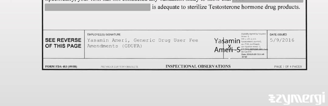 Yasamin Ameri FDA Investigator