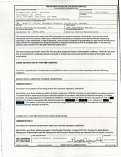 FDAzilla FDA 483 Prosec Protection Systems, Lakewood | February 2015